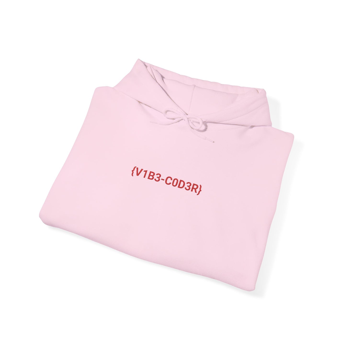 Vibe Coder Unisex Hoodie | Red Embroidery Thread