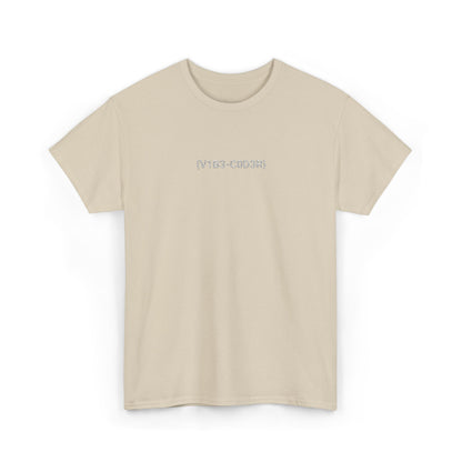 Vibe Coder Unisex Cotton Tee | White Embroidery Thread