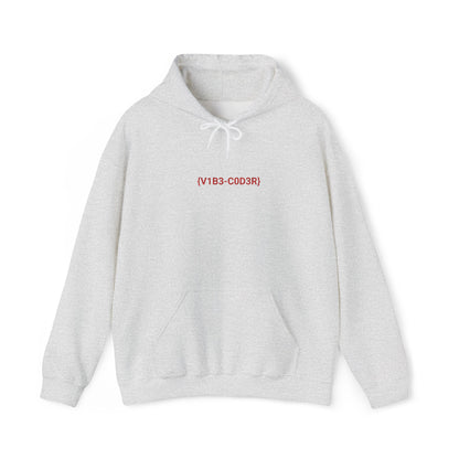 Vibe Coder Unisex Hoodie | Red Embroidery Thread