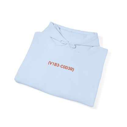 Vibe Coder Unisex Hoodie | Orange Embroidery Thread