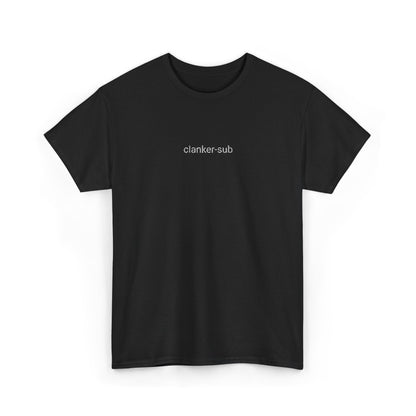 Clanker Sub Unisex Cotton Tee | White Embroidery