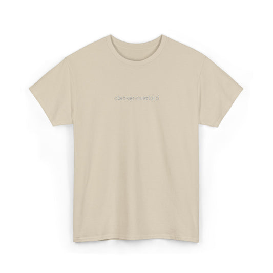 Clanker Overlord Unisex Cotton Tee | White Embroidery Thread